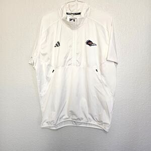 Adidas UTSA White Windbreaker Jacket Size L Roadrunners